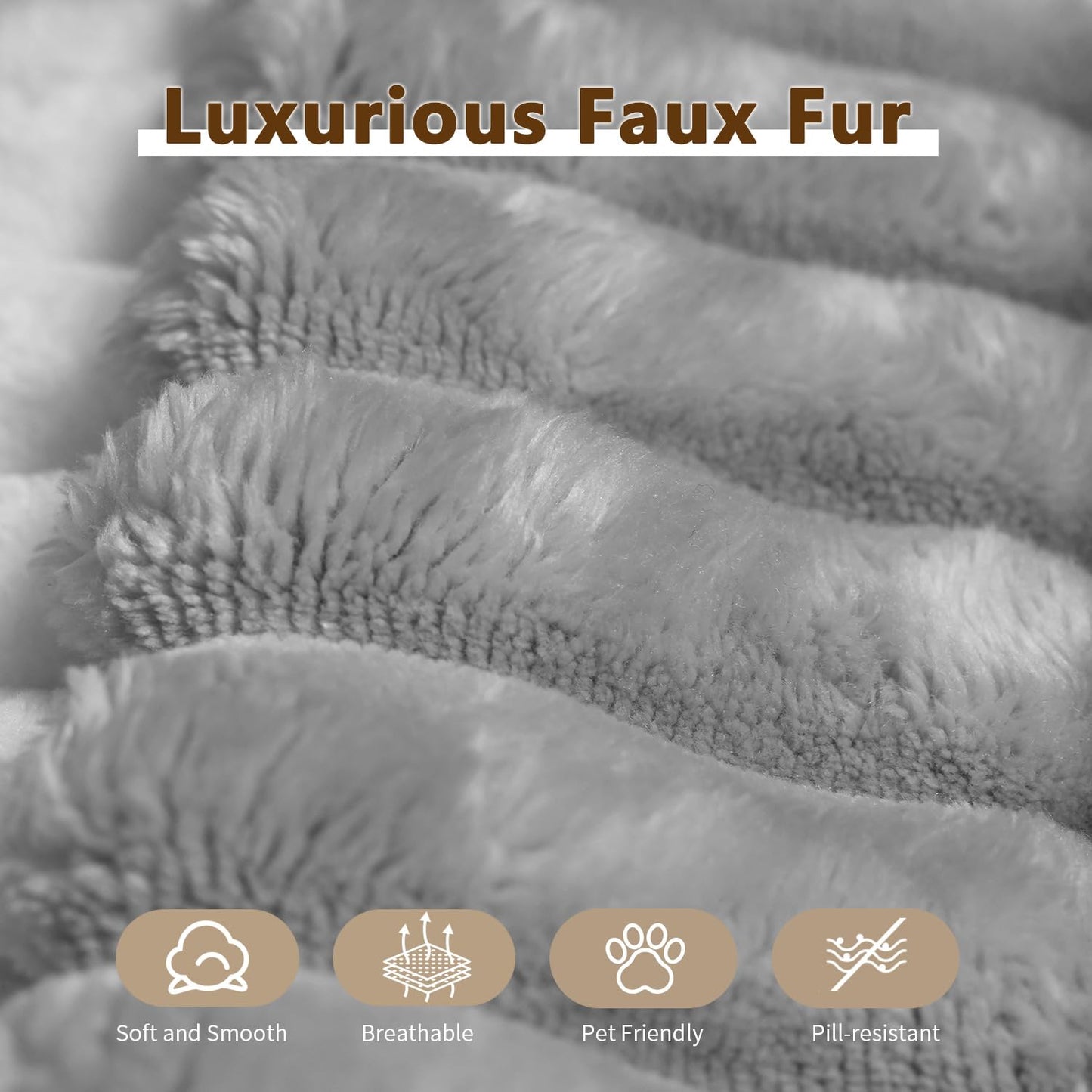 107.5" Grey U-Shaped Cloud Modular Sectional Sofa with 1 Ottoman, Modern Deep Seat Upholstered Couch, Right-Facing Chaise, No Assembly Required