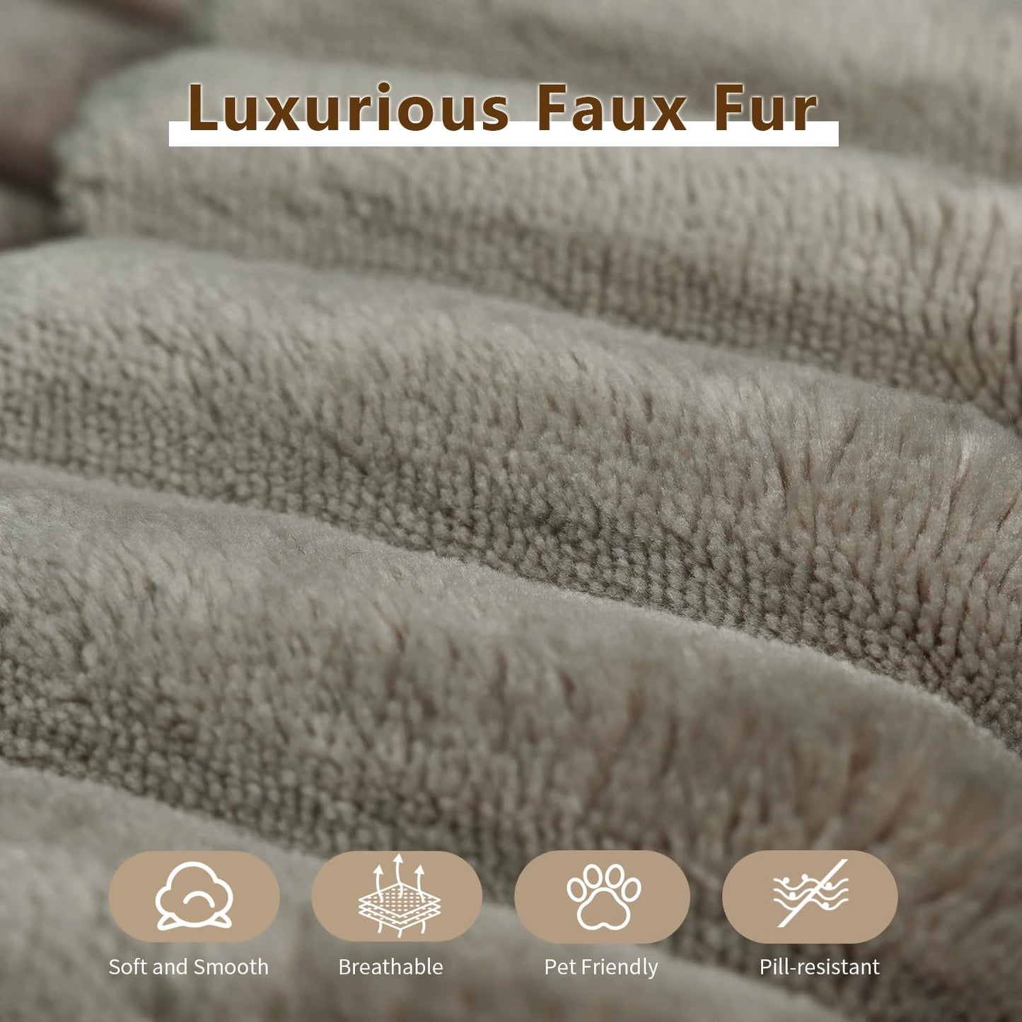 107.5" Camel U-Shaped Cloud Modular Sectional Sofa with 1 Ottoman, Modern Deep Seat Upholstered Couch, Right-Facing Chaise, No Assembly Required