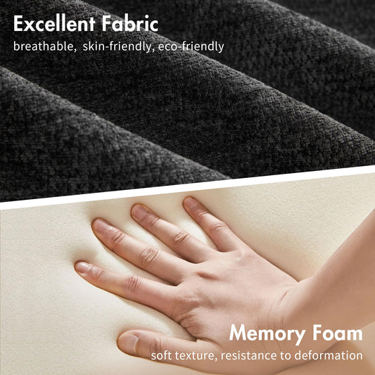 101.6" Modular Sectional Cloud Sofa,Floor Boneless Couch, 4-in-1 Folding Convertible Sofa Bed, Modular Cushion Couch,Suitable for Living Room,Bedroom and Recreation Room (Gray)