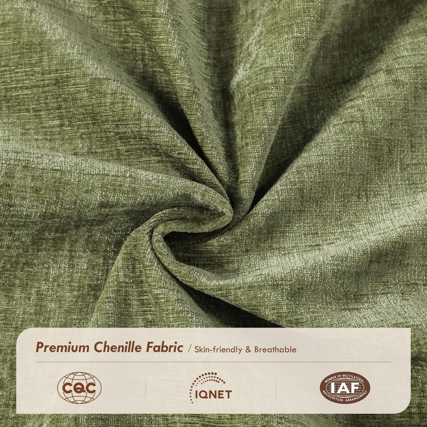 106" Green U-Shaped Modular Sectional Cloud Sofa, 6-Seat Chenille Couch with Ottoman for Living Room, Bedroom, Apartment