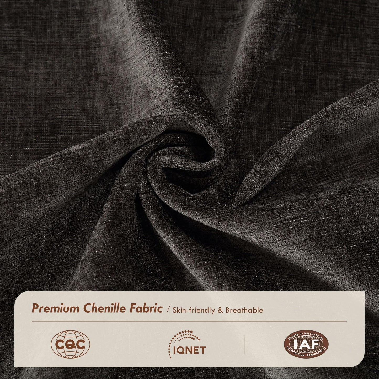 106" Black U-Shaped Modular Sectional Cloud Sofa, 6-Seat Chenille Couch with Ottoman for Living Room, Bedroom, Apartment